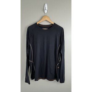 Tommy Copper XL Cool Copper Activewear Long Sleeve Shirt Black